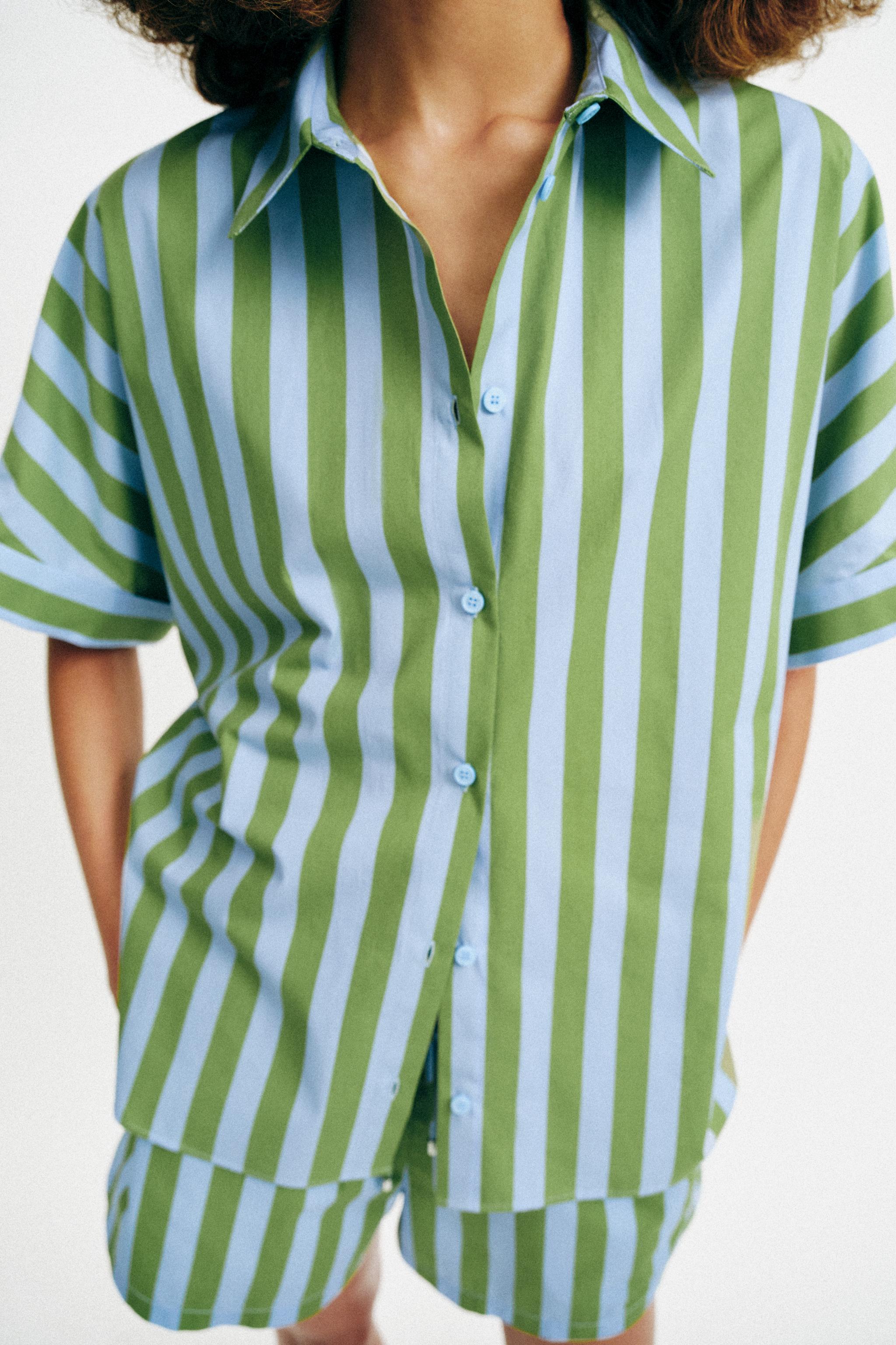 CHEMISE OVERSIZE À RAYURES